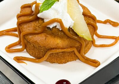 Dessert Plateaux-repas Atlantic pour les entreprises octobre 2026 fait maison par le traiteur Lebot.